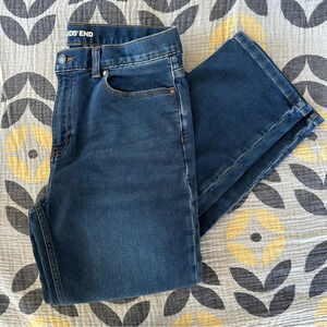 Lands End women's jeans, size 18, straight leg, medium blue